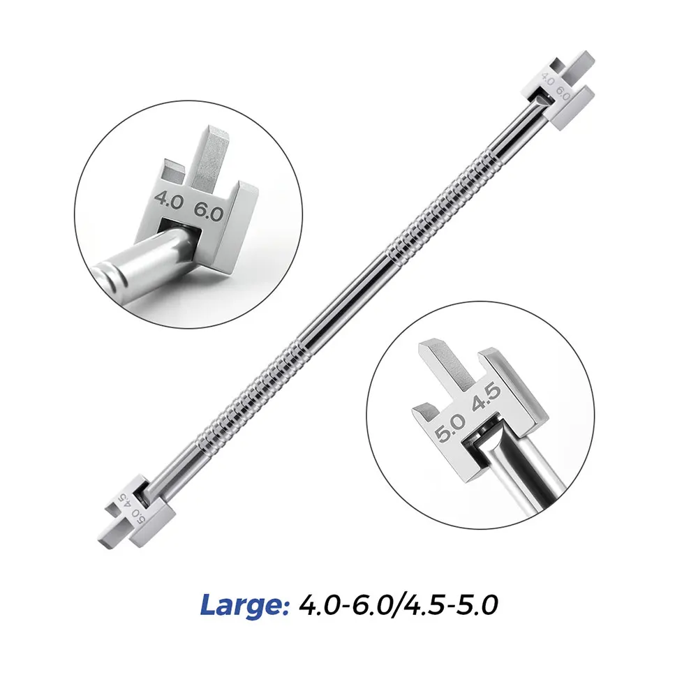3PCS AZDENT Dental Kieferorthopädische Klammern Position Gauge Einstellbare Edelstahl Halterung Stellungs Zahnmedizin Werkzeug Autoklavierbar – Detail 4