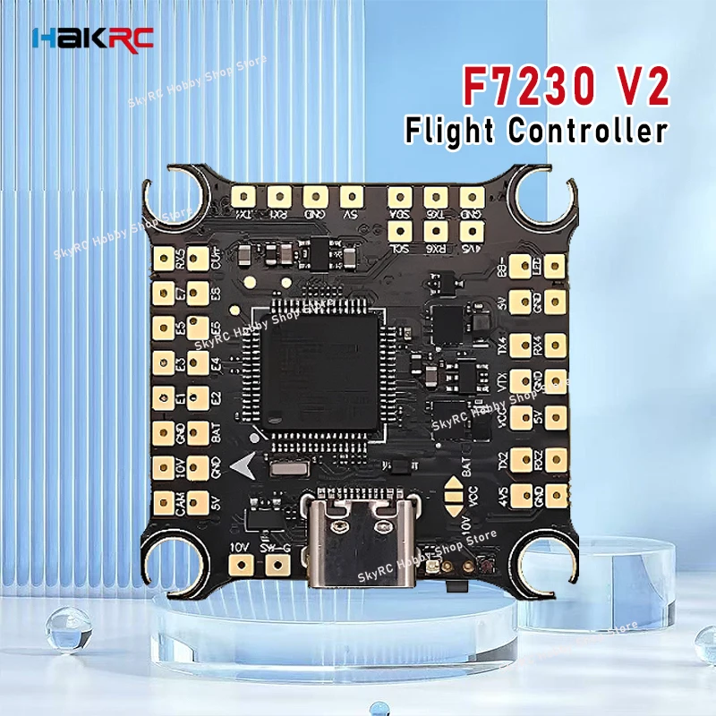 

HAKRC F7230 V2 Flight Controller,Dual ICM42688 Gyro,2-6S Input,Stable Control Accessory for 5 Inch FPV Freestyle Racing Parts