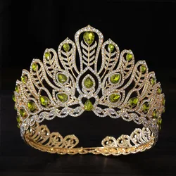 Miss Thailand Power of Resilience Pageant Royal Queen Large Diadem Bridal Crown Headdress Wedding Dress Hair Jewelry Accessories