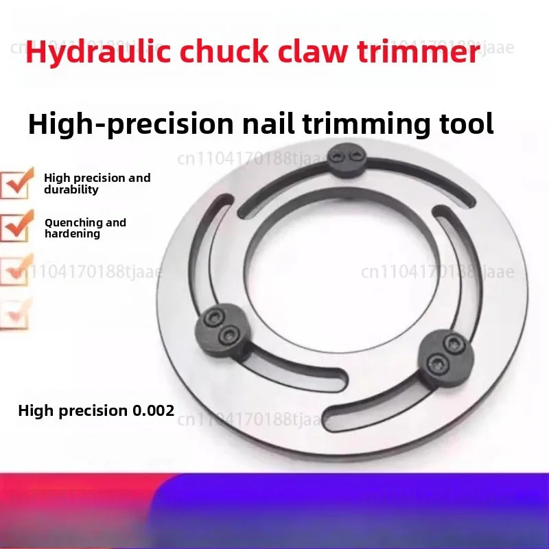 5-10 Inch High Precision Hydraulic Three Jaw Chuck Jaw Trimmer Oil Pressure Forming Ring Soft Jaws Boring Jaws
