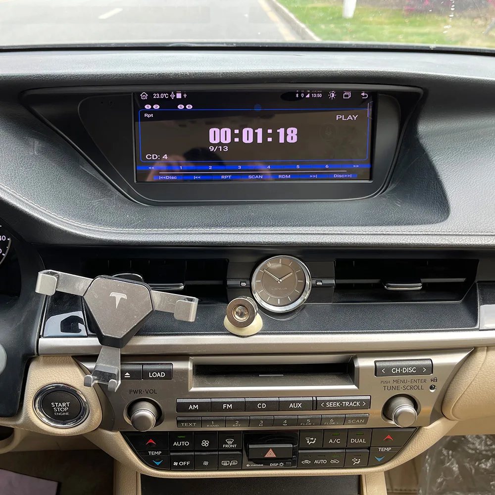 Radio con GPS para coche, reproductor Multimedia con Android, sin DVD, pantalla táctil de 2014 GB, para Lexus ES ES200 ES300 2017-128