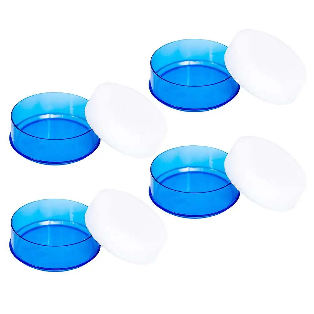 

4 Pcs Money Counting Hand Wet Device Finger Sponge Fingertip Moisteners Sortquick Round Stuff
