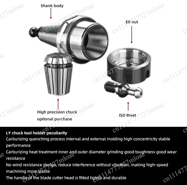 BT30-ER32-60 handle, high-precision numerical control lathe chuck tool holder, for engraving machines, woodworking machiner - view 6