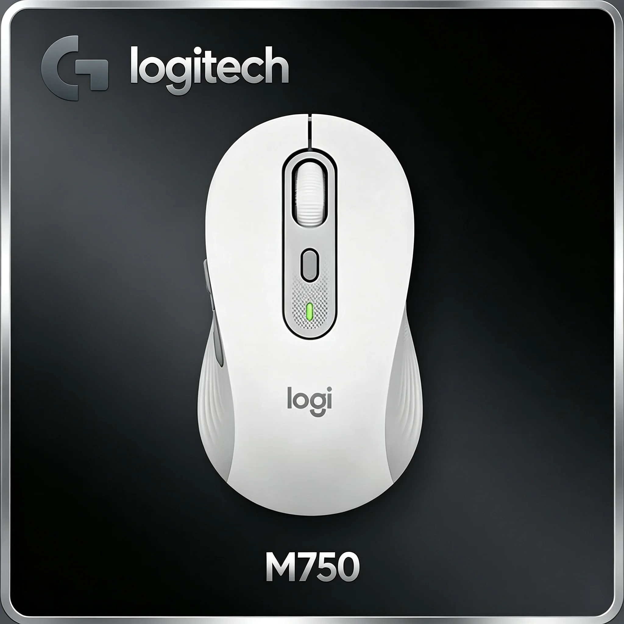 Silent Touch Logitech M750 Wireless Mouse,Up To 24‑Month Battery Life,6 Buttons Ergonomic Mice Compatible With PC Mac Notebook