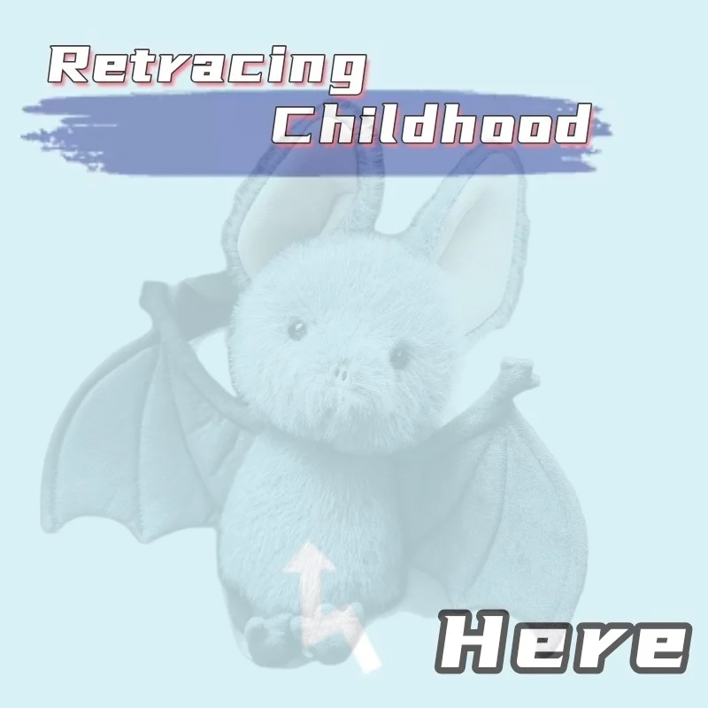 1Pc Creative Bat-Pig Plush Doll Cute Soft Stuffed Animal Doll Toy Home Car Decoration Holiday Gifts Decorative Ornaments