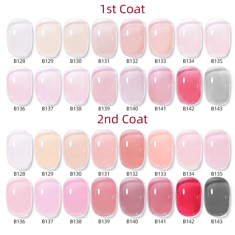 UR SUGAR 7ML Jelly Nude Rubber Base Gel Crystal traslucido Color Construction Gel UV Semi permanente Soak Off UV LED vernice