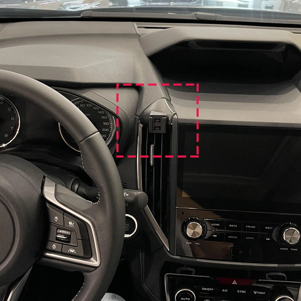 Car Phone Holder For Subaru Forester 2019-2021 2022 2023 2024 Wireless Charger Car Phone Magnetic Mount For MagSafe Accessories