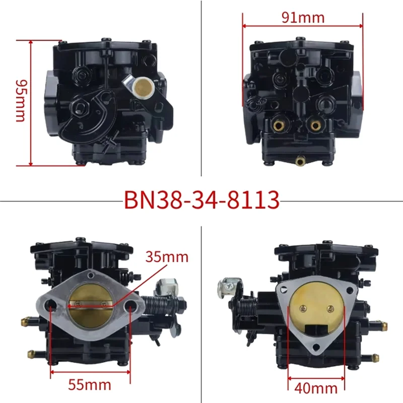 95 Polaris SLX 780 สําหรับ Mikuni Super BN Series 38 มม.คาร์บูเรเตอร์ BN38-34-8113 สําหรับ Yacht ATV รถจักรยานยนต์