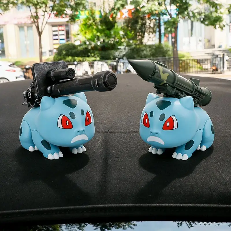Bulbasaur – canon d'ornement de voiture drôle, Style Missile, décoration de figurine, mignon, Anime, accessoires d'intérieur de voiture, cadeau, nouvelle collection 2026