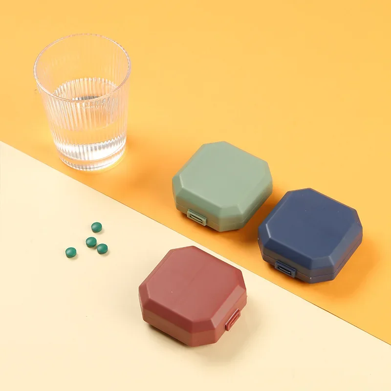 Portable Mini Pill Box 4 Grids Tablet Pill Organizer Case Dispenser Travel Tablet Holder Container Medicine Drug Storage Box Hot