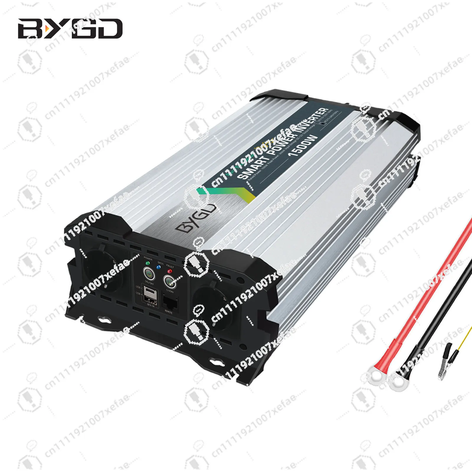 New 1500 watt pure sine wave power inverter DC12V AC110V/230V 50/60HZ solar inverter for lithium and lead acid batteries