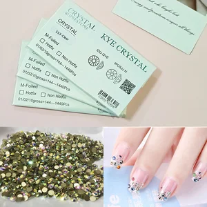 Süper parlak 3D cam Flatback Nail Art dekorasyon DIY tırnak strass taşlar kristal üst, ve değerli taşlar, 16 yönü ile kesim 2088 8 en çok satılan, swarovski kristalleri izle-no. 4