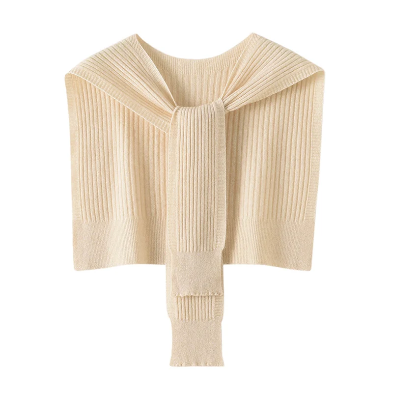 

FRSEUCAG 2024 new product, women's 100% cashmere shawl, short solid color knitted high-end comfortable women's cashmere shawl