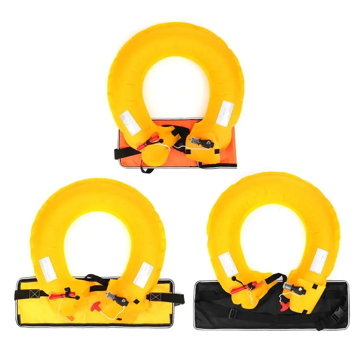 

1PCS Manual Inflatable Life Buoy / Belt Life Buoy / Inflatable Life Belt / Inflatable Use Co2 Gas Cylinder