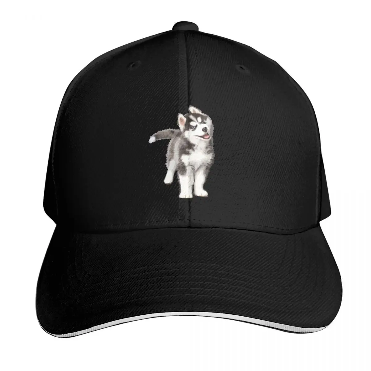 Pomsky Portrait - Regalo para amantes de los Pomsky - Gorra de béisbol con diseño de cachorro, gorro con capucha, gorro de protección solar, gorro de Navidad para hombre y mujer