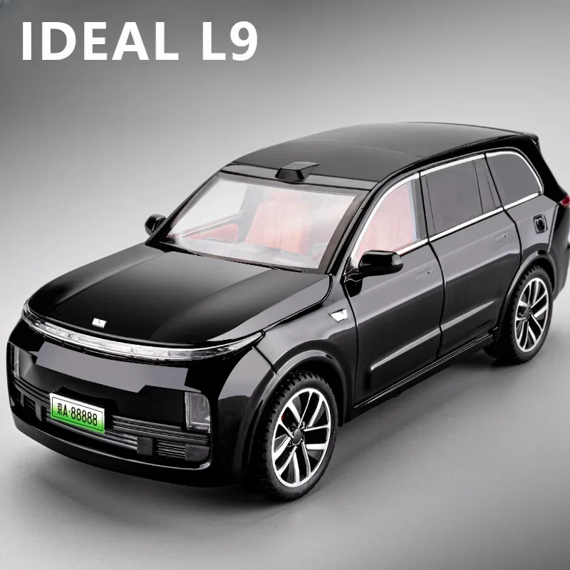 1:32 LEADING IDEAL L9 SUV Alloy New Energy Car Vehicle Model Diecast Metal Charging Vehicles Car Model Sound Light Kids Toy Gift