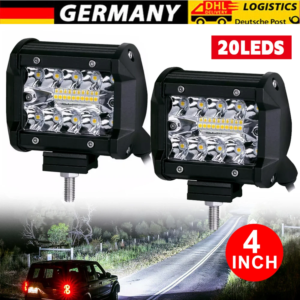 LED maintenance lights 4 inches 60W-2 packs