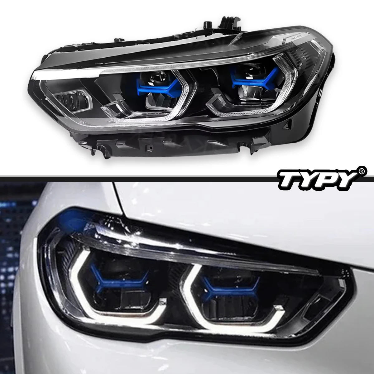 

TYPY Car LED Headlight For BMW X5 G05 2019-2022 Head Lamp DRL Projector Lens Automotive Plug And Play Car Accessories 2PCS