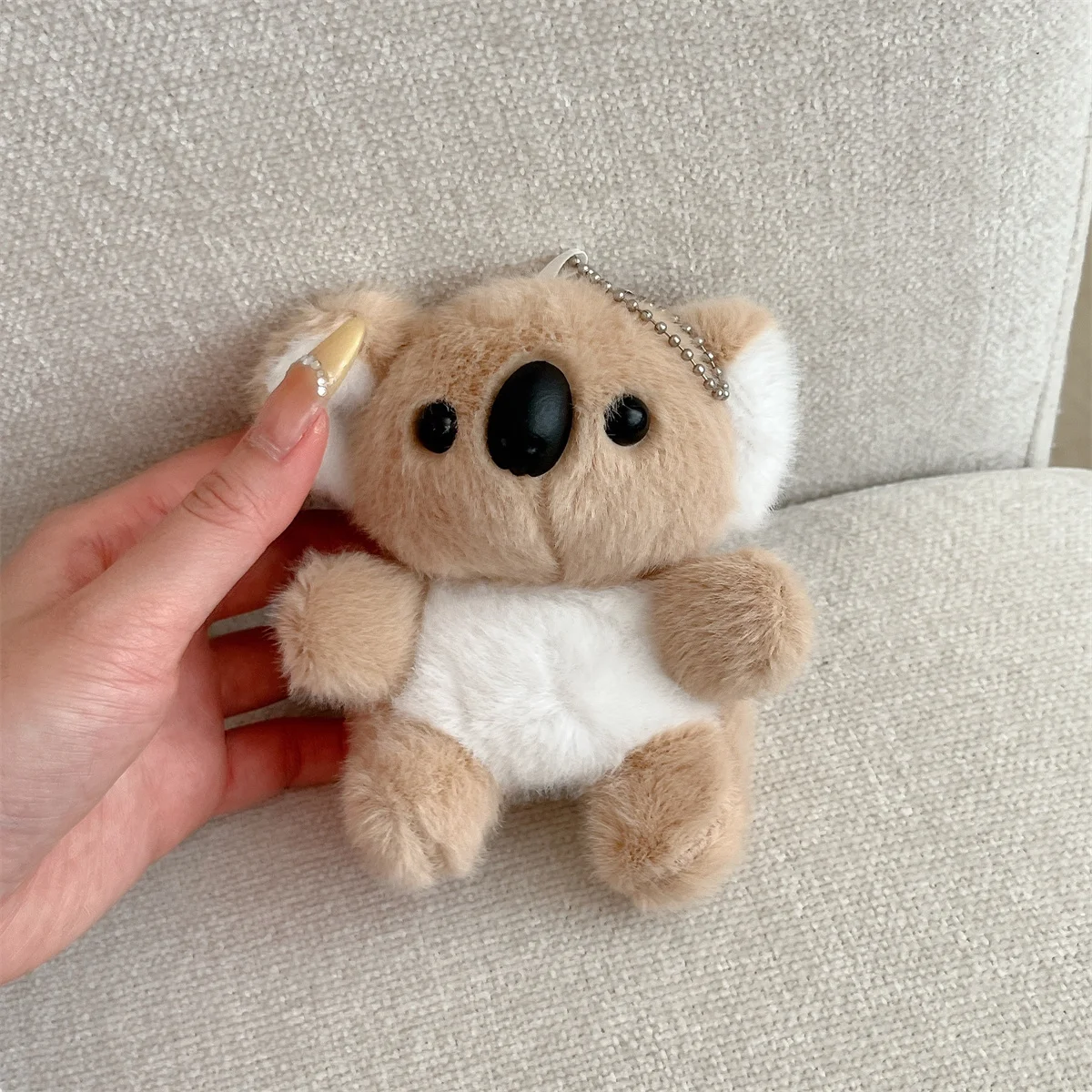 Cute Fluffy Koala Case for Airpods Pro 2 Full Protection Earphone Bag Funda Airpods 4/3/2 Pompom Furry Cover