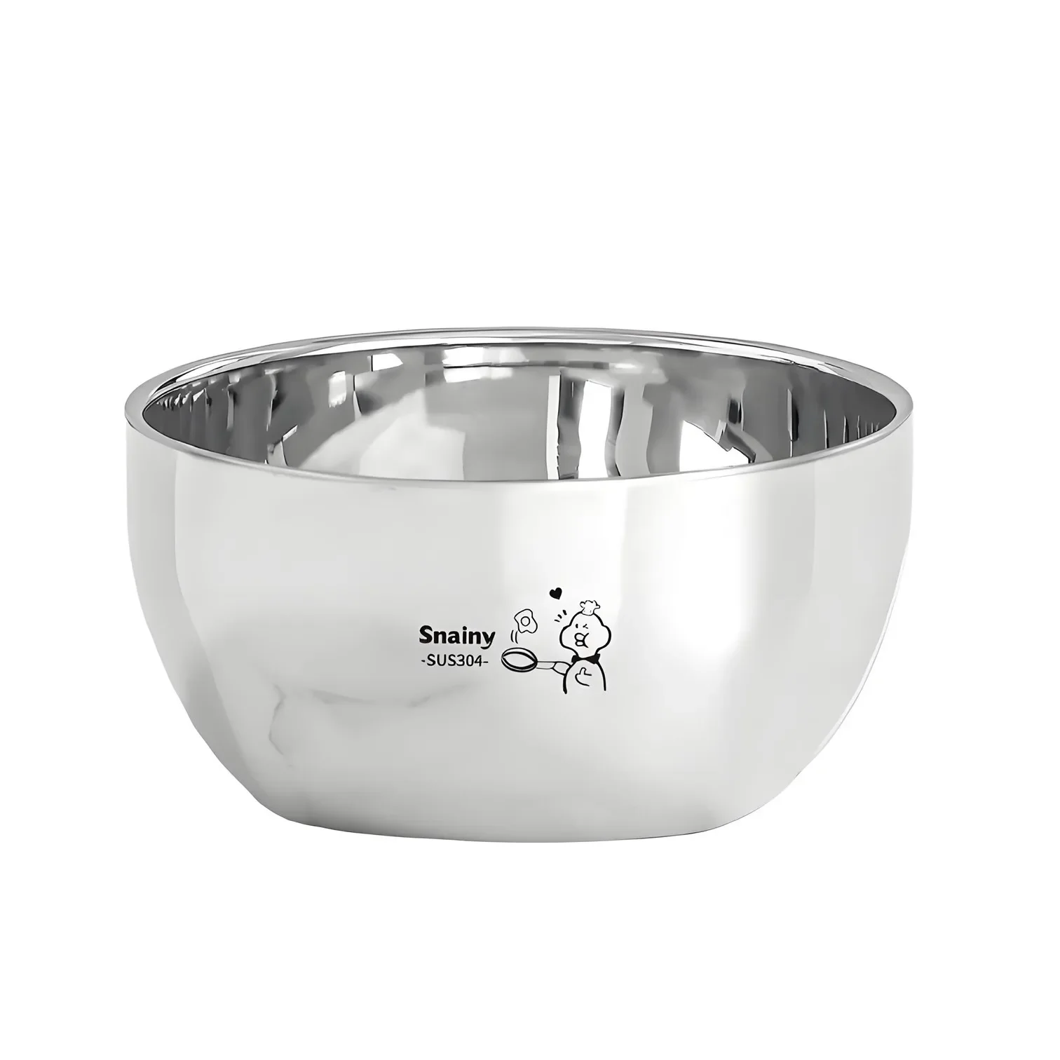 Certified Pure 304 Stainless Steel Infant Food Container Ultra Thick Fall Resistant Heat Insulation Children-safe Bowl