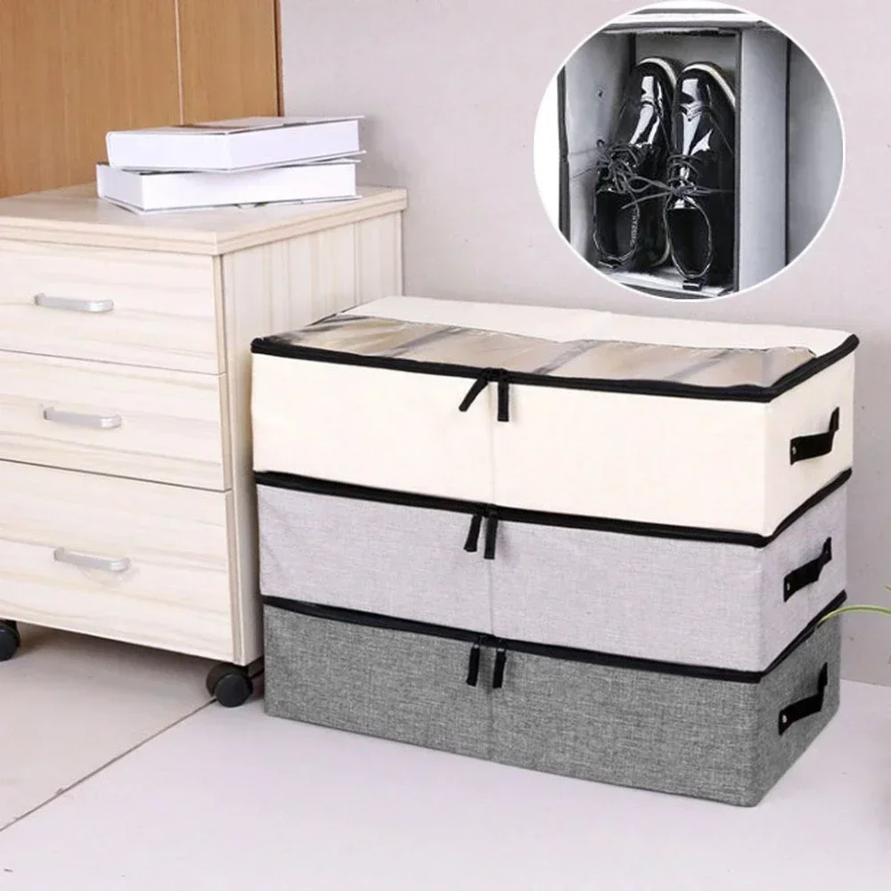 Bag For Shoes Foldable Underwear Organizer Useful Cotton Bra Wardrobe Hot Box Sock Closet Organizador Under Storage Bed