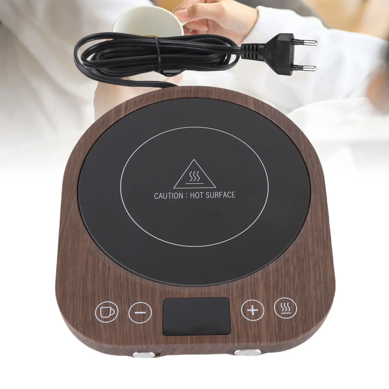 Mug Warmer 36W Fast Heating 3 Temperature Settings 1-9H Auto Shut Off Cup Warmer Plate for Coffee Tea Milk Cocoa