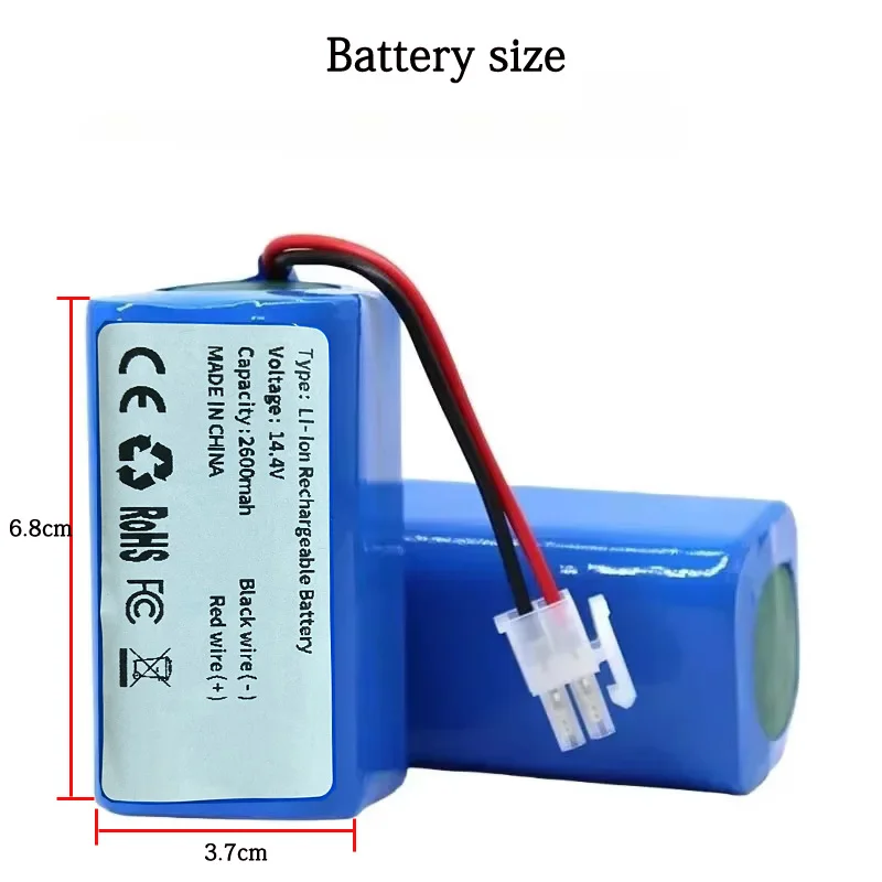 Akumulator litowy 14,4V/14,8V 2600mAh kompatybilny z robotami odkurzającymi, robotami sprzątającymi, 100% wysoka jakość, rzeczywista pojemność. — zdjęcie produktu 5