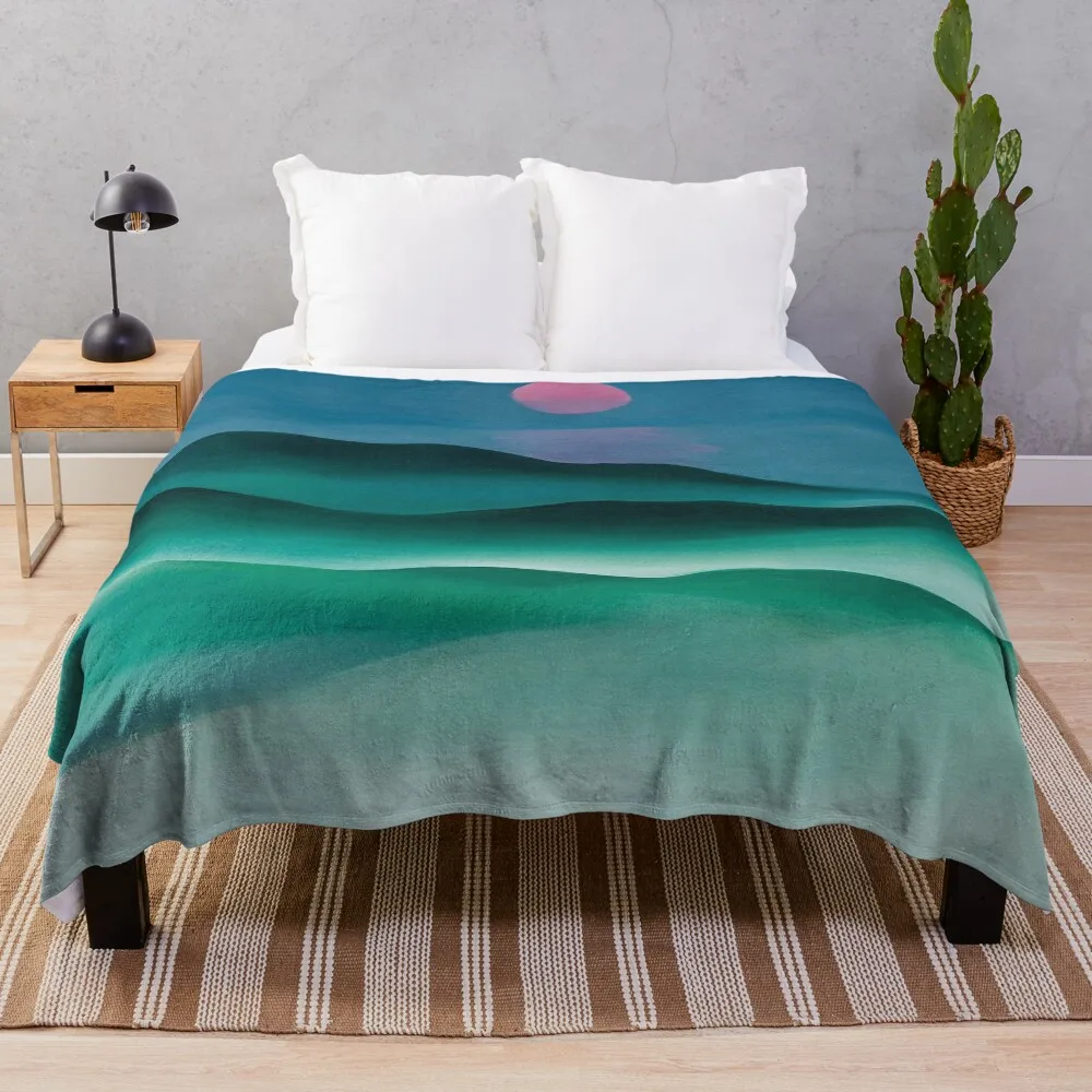 Pink Moon over Water (1924) by Georgia O'Keeffe Pink Moon over Water Georgia okeefe paintings, Georgia o keeffe Throw Blanket