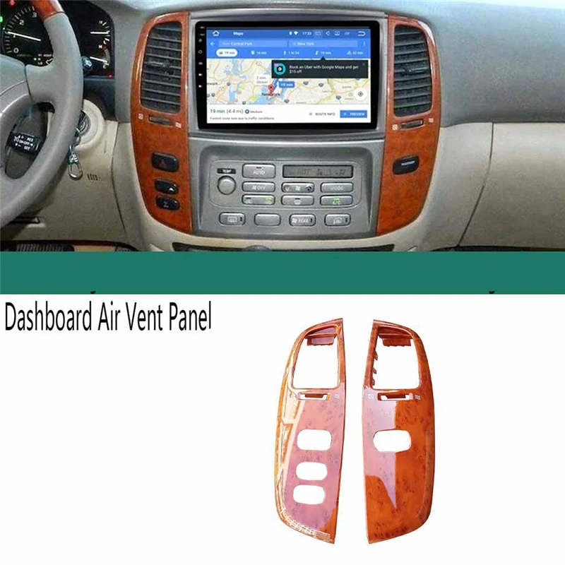 

A96E-For Toyota Land Cruiser LC100 FJ100 Ujz100 Car Dashboard Air Vent Panel Air Conditioner Outlet Vents Trim