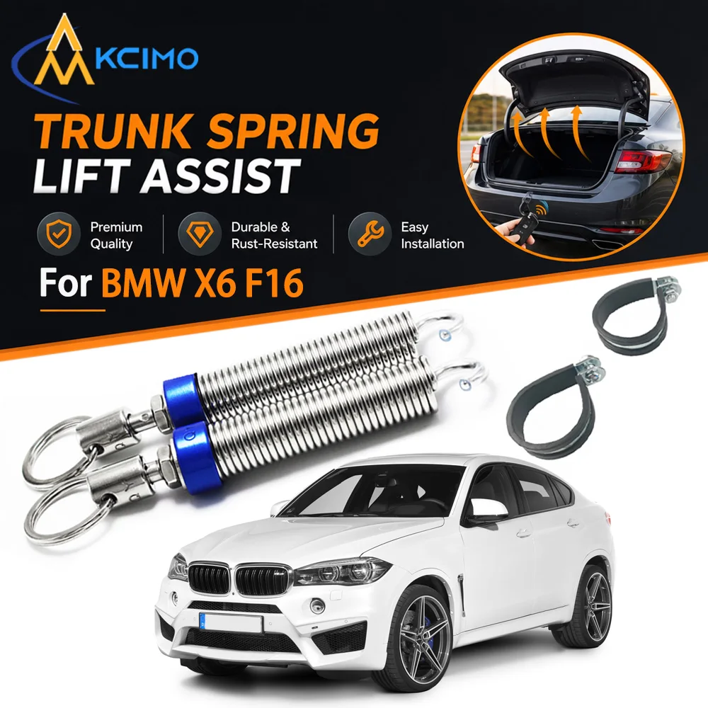 Kcimo Car Boot Trunk Automatic Opening Spring Kit Adjustable Tension Lifting Device For BMW X6 F16 Rear Trunk Lid Accessory