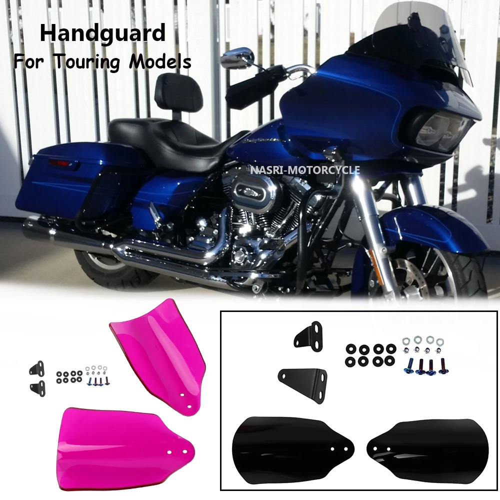 For Harley Touring Road Glide Electra Glide Road King 2020 Motorcycle Handguards Protector Handlebar Hand Guard Shield Cover