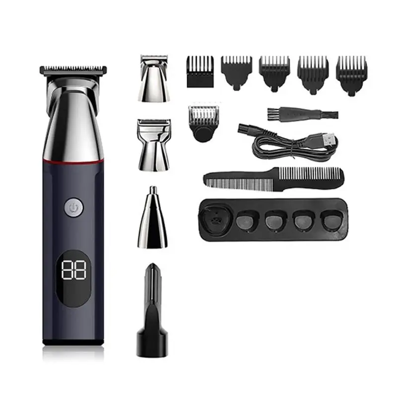

Efficient-Hair Trimmer Beauty Trimmer Digital Display Multifunctional Hair Clipper Electric Hair Clipper Men's Hair Removal Devi