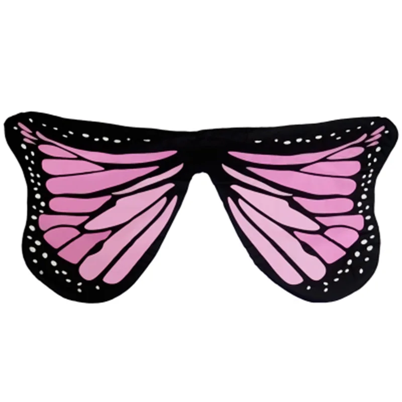 Двусторонний ангел-бабочка для взрослых по индивидуальному заказу, замечательная фея, потому что шелковые ремни с крыльями, мягкая ткань, реквизит для выступлений на сцене, костюмы