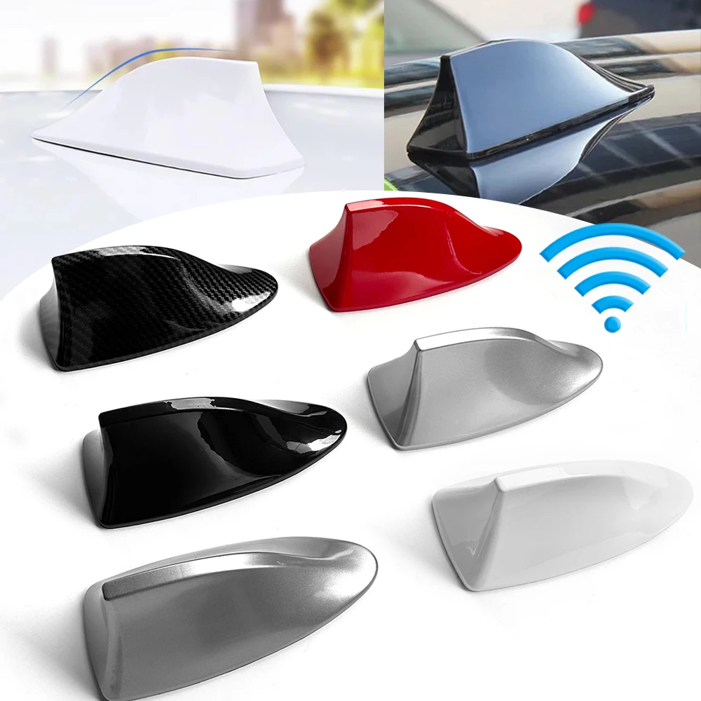 

Car Shark Fin Antenna Carbon Color Auto Radio Signal Aerials Roof Antennas AM/FM Signal Aerials Auto Exterior Styling