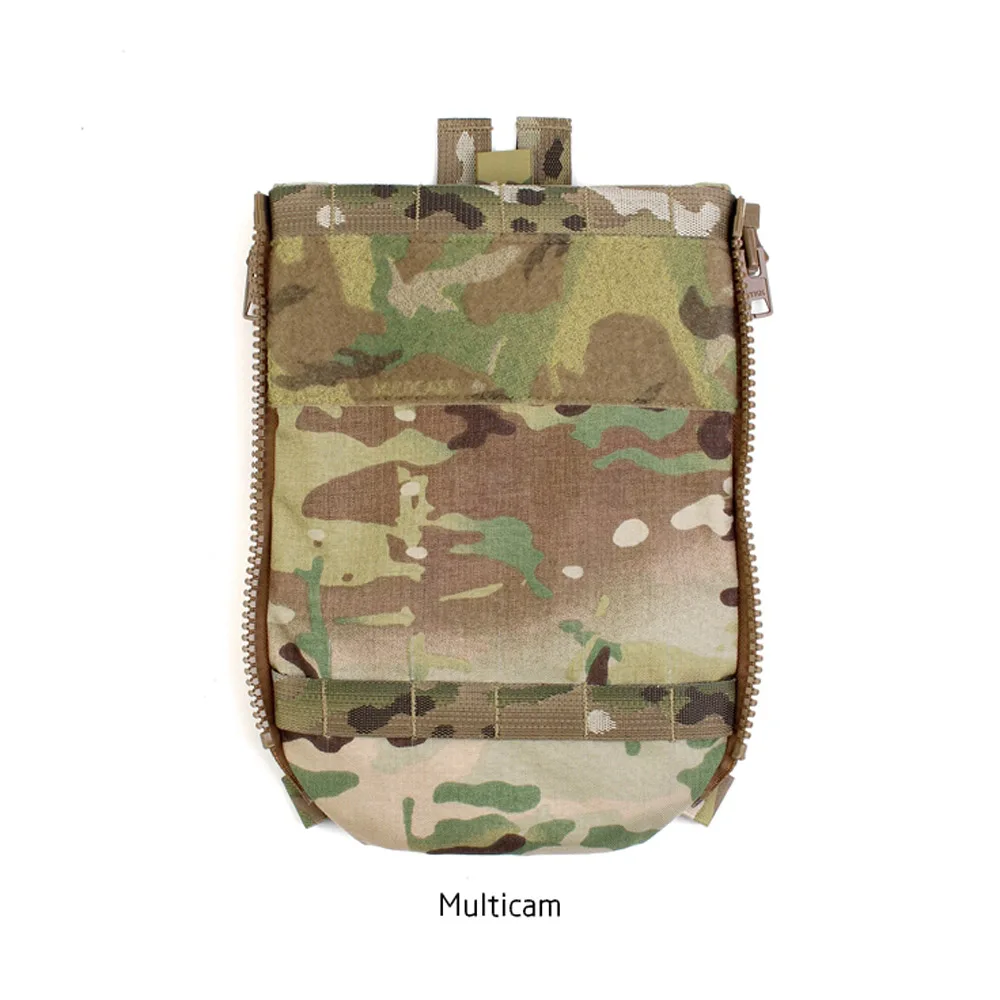 FCPC V5 Outdoor Back Panel Water Bag Vest Plate Carrier Hydration Pouch Multi-purpose Double Zipper Bag