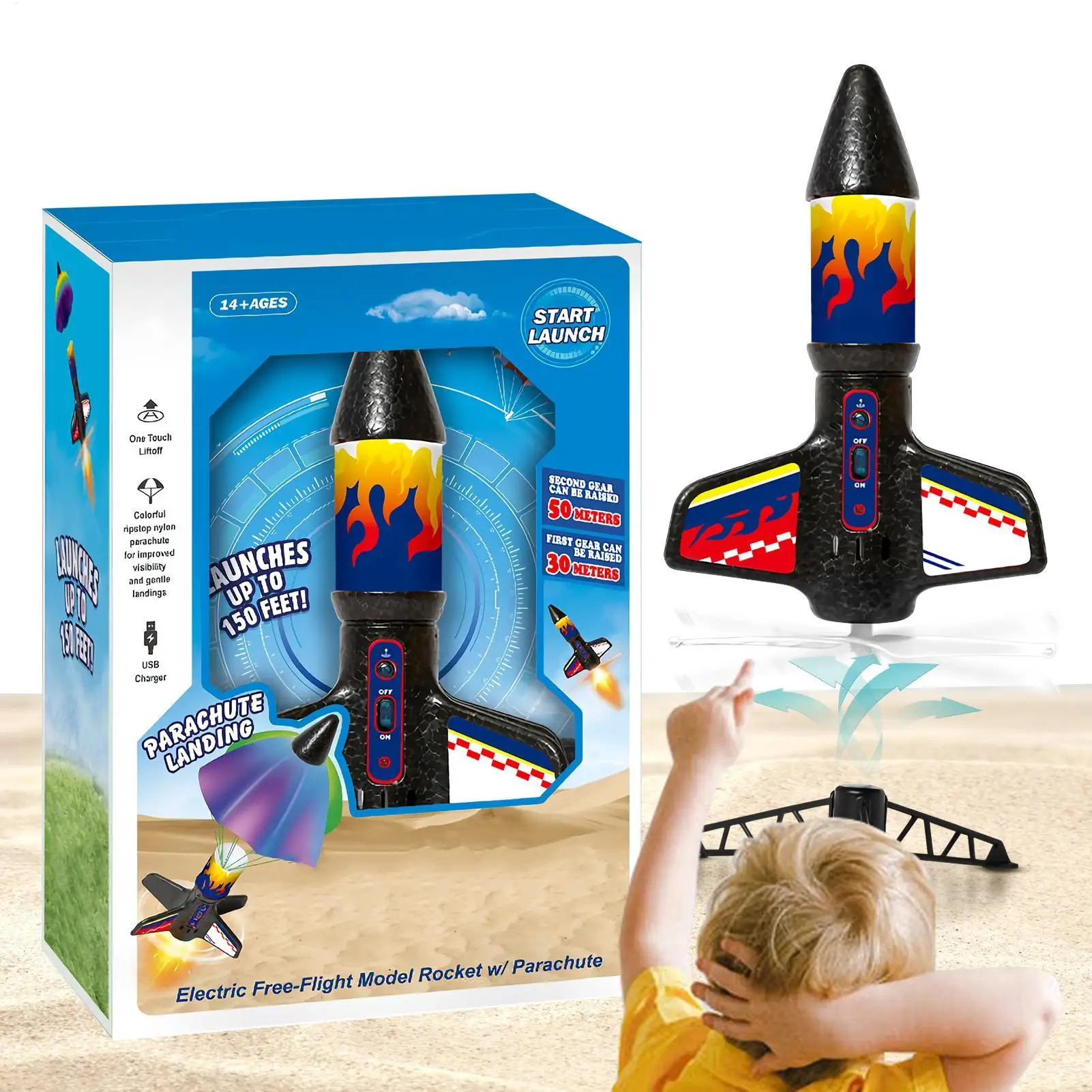 

Игрушка-ракета для детей, ракета с парашютом, наука, обучение, спортивная игра, групповая деятельность для взаимодействия родителей и детей