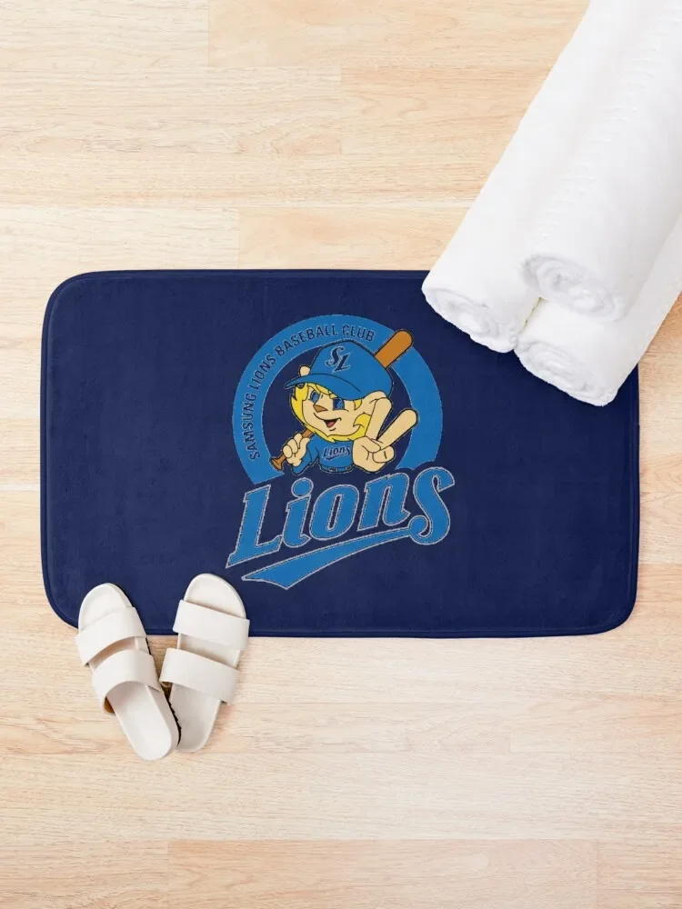 Baseball - KBO - Daegu Samsung Lions Bath Mat Rugs Living Room Bathroom Carpet Set Mat