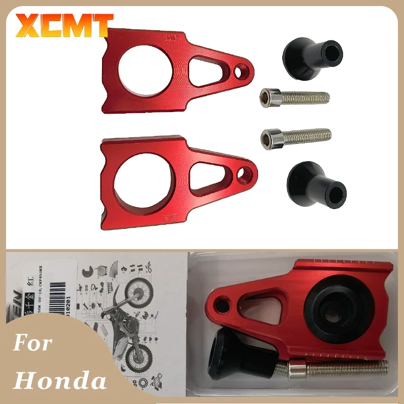 

For Honda CR 125 250 CRF250R CRF450R CRF 250R 250X 250RX 450R 450X 450RX 450L RX Motorcycle CNC Rear Axle Block Chain Adjuster