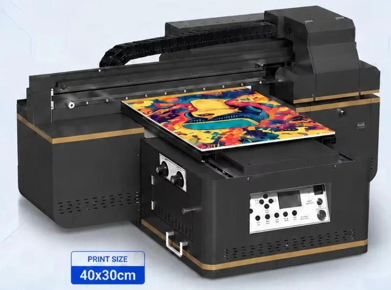 Desktop A3/A43 UV Flatbed Printer For Acrylic Wood Glass Leather Printing-Automatic Multicolor All-In-One Personalized Gifts