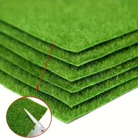 1PC Mini Artificial Lawn Grass Terrariums DIY Micro Landscape Decoration Fake Moss Bonsai Miniatures Garden Ornament 3