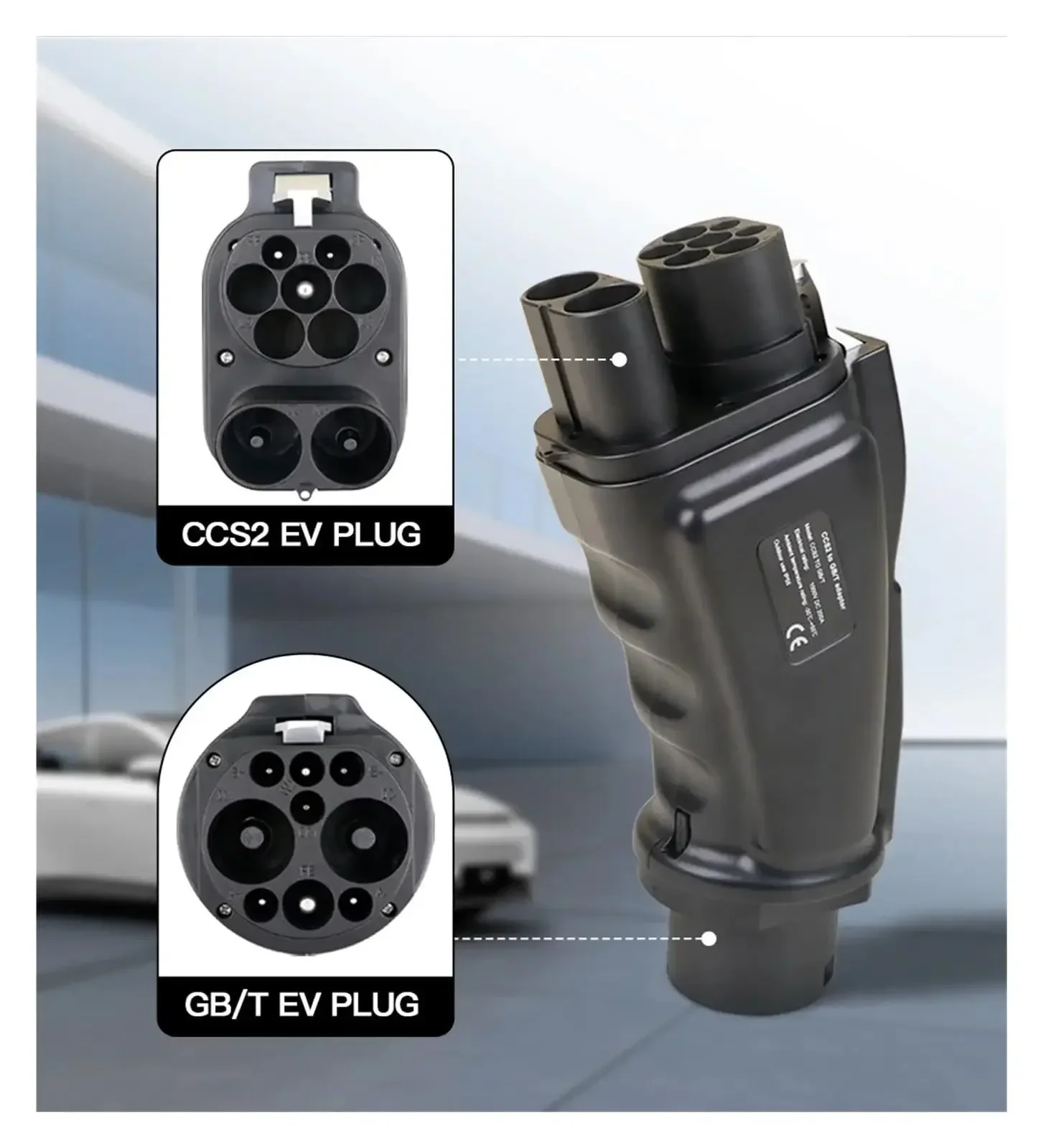 CCS Combo 2 to GB/T EV Adapter Converter Evse 200A DC Fast Charging Ev Charger CCS2 to Gbt Adapter
