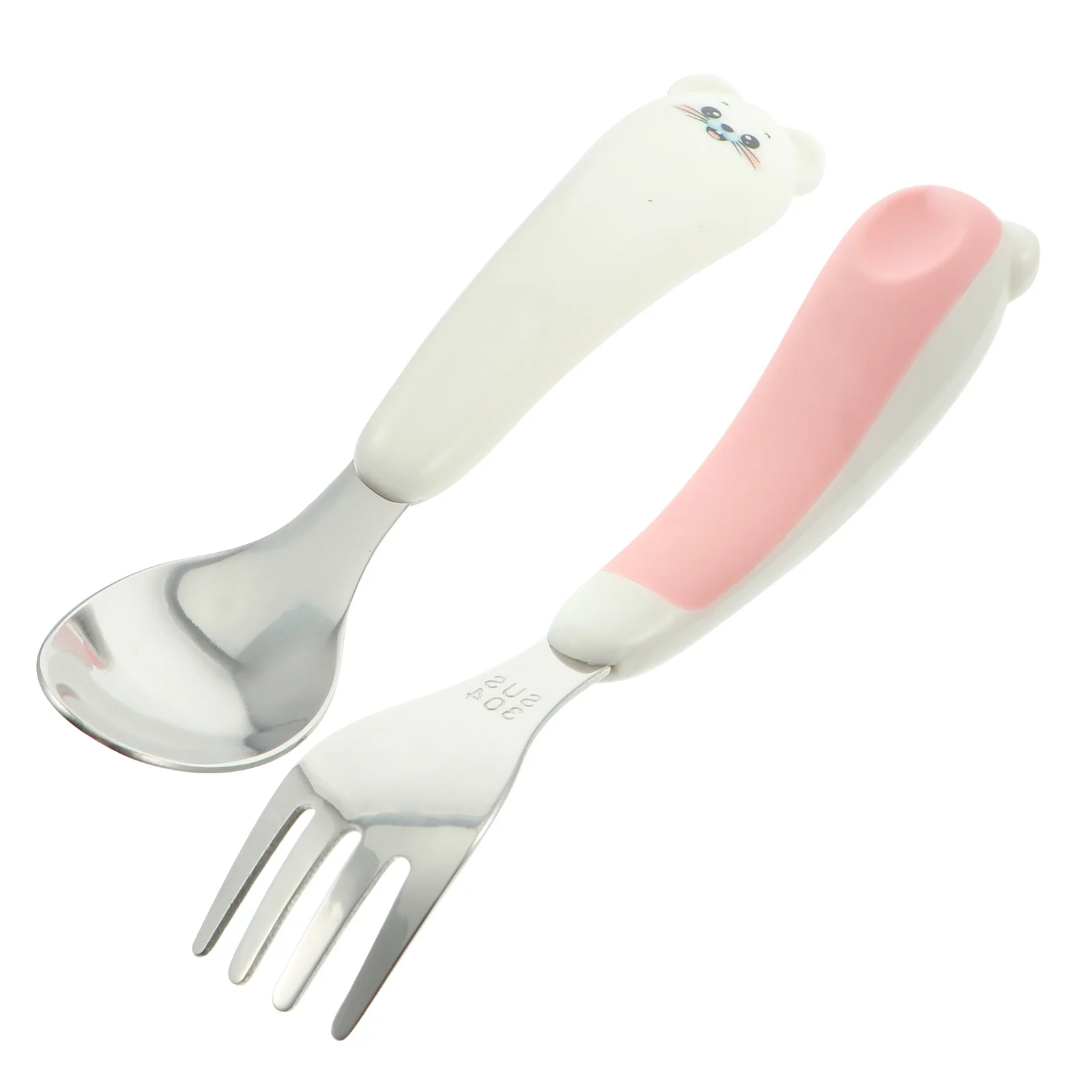 Набор столовых приборов из нержавеющей стали с ложкой и вилкой, портативный