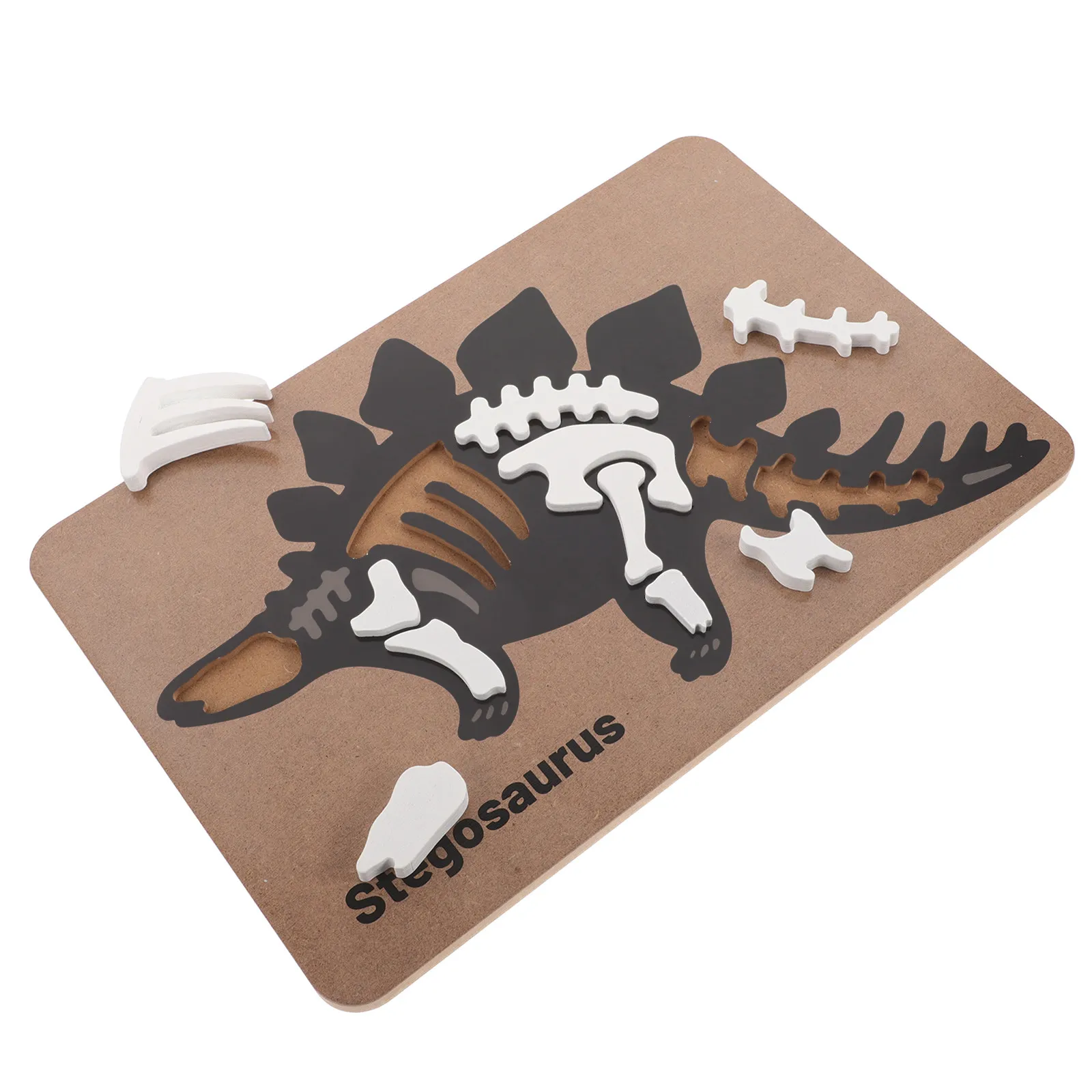 3d Dinosaur Puzzle Puzzles Terrarium Kit for Kids Excavation Kits Utensils Toddlers Toys Plates