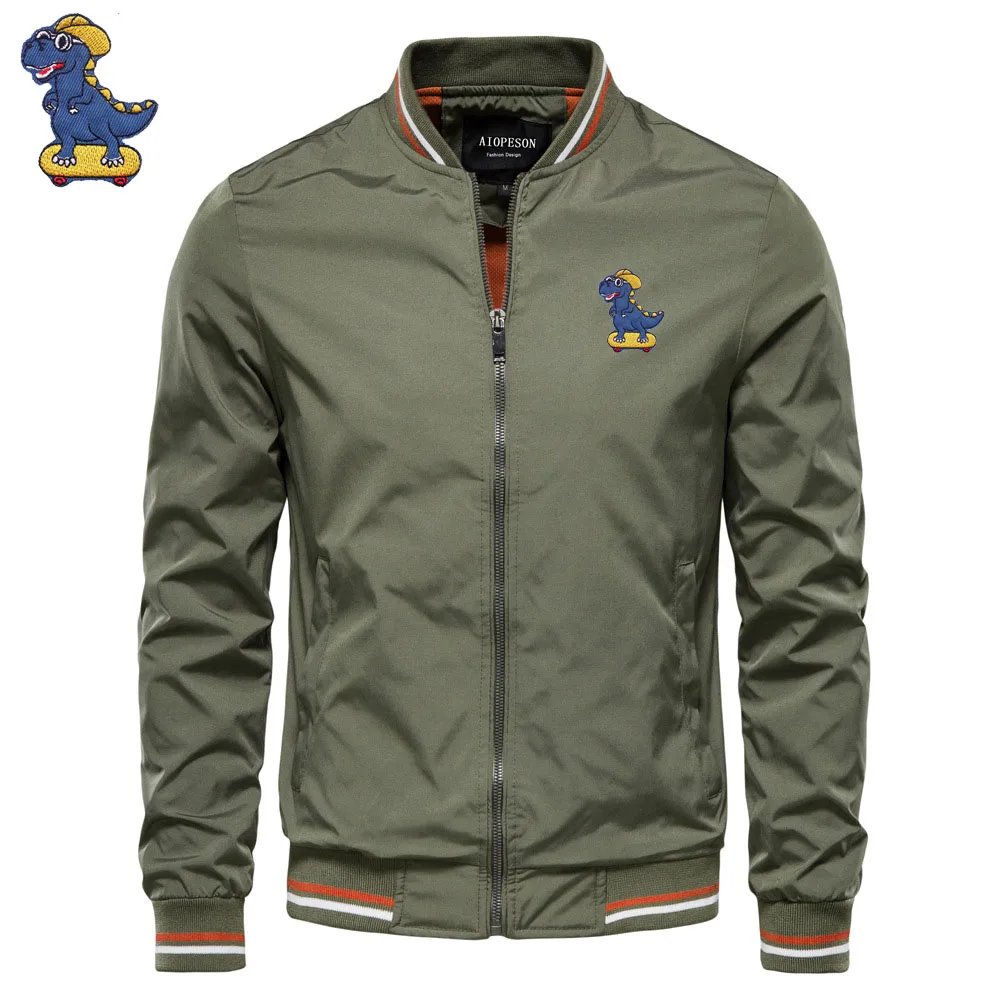 2023 Men's baseball jacket Outdoor sports jacket Dinosaur Embroidery hip hop men's jacket Spring autumn windproof men's clothing