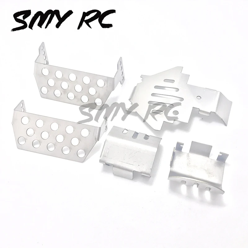 

Stainless Steel Chassis Armor Axle Protector Skid Plate for 1/10 RC Crawler TRX4 TRX-4 Upgrade Part