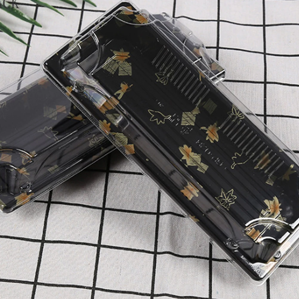 

50pcs Sushi Box Thickened Disposable Food Containers Heat Resistant For Snacks Fries Hamburgers Eco Friendly Packing Boxes Take