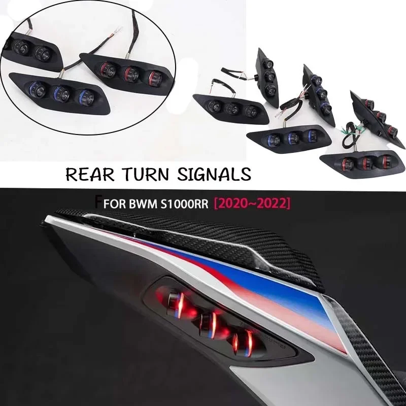 

For BMW S1000RR 2020 2021 2022 2023 M1000RR Turn Signal Indicator Light Black/Red/Blue