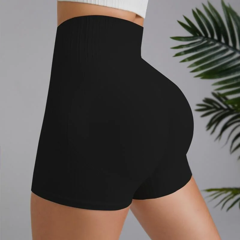 Hot Sell Seamless Slim Shorts Knited Yoga Shorts Outdoor High Waist Hip Liftting Running Cycling Fashion Stretchy Sports Shorts