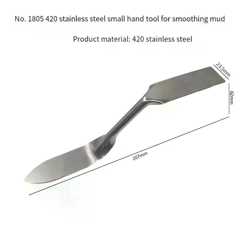 Stainless Steel Dual Head Putty Knives Rust Resistant For Pottery DIY Crafting And Small Home Repair Jobs 420