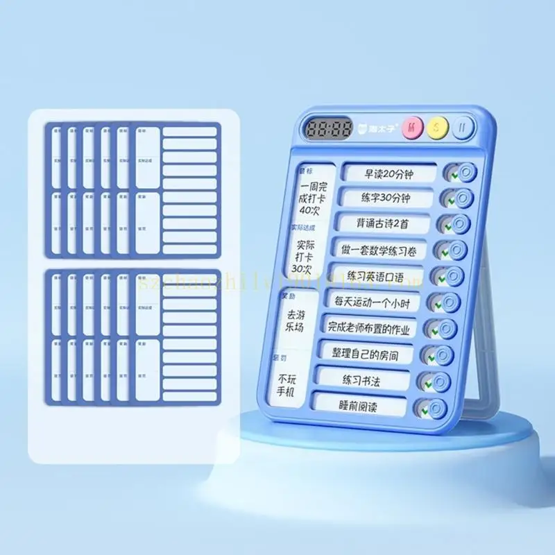 62KA Таблица работы Детская диаграмма работы, пластиковая доска контрольного списка Многоразовая доска контрольного списка